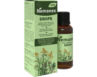 Nemanex es un suplemento natural en gotas, especialmente desarrollado para la limpieza del cuerpo de parásitos y toxinas. Ayuda a mantener la salud intestinal, mejorar la piel, el cabello y las uñas, y a fortalecer el sistema inmunológico y aumentar el nivel general de energía y bienestar. El producto es especialmente adecuado para personas que padecen fatiga crónica, problemas digestivos, imperfecciones en la piel o sospechan la presencia de parásitos..