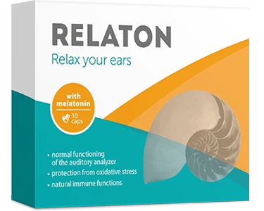 Relaton es un complejo natural en cápsulas para restaurar la audición y eliminar el tinnitus. Gracias a la melatonina, el ginkgo biloba, el magnesio y las vitaminas del complejo B, el producto actúa a nivel celular: mejora la circulación sanguínea, alivia la inflamación y previene la pérdida auditiva. Es adecuado para la prevención y el tratamiento de la pérdida auditiva en sus primeras etapas. El envase contiene 10 cápsulas..